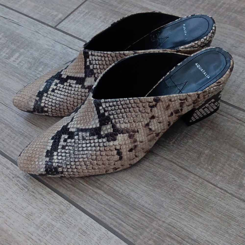 New!AQUATALIA..OLIMA SNAKE..WATERPROOF MULES..7.5